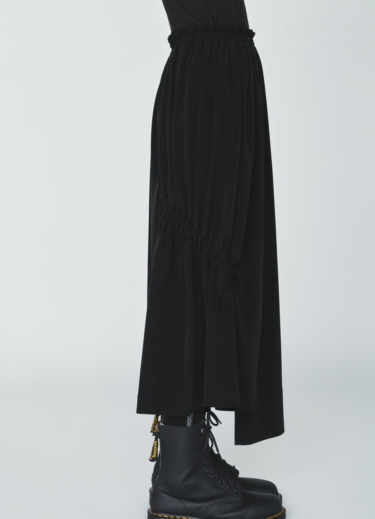 CREPE de CHINE DRAWSTRING SKIRT
