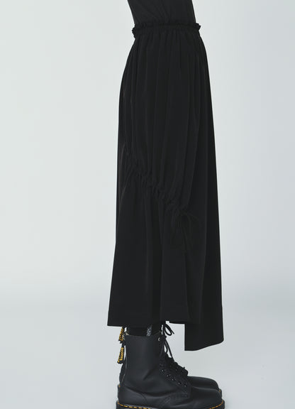 CREPE de CHINE DRAWSTRING SKIRT