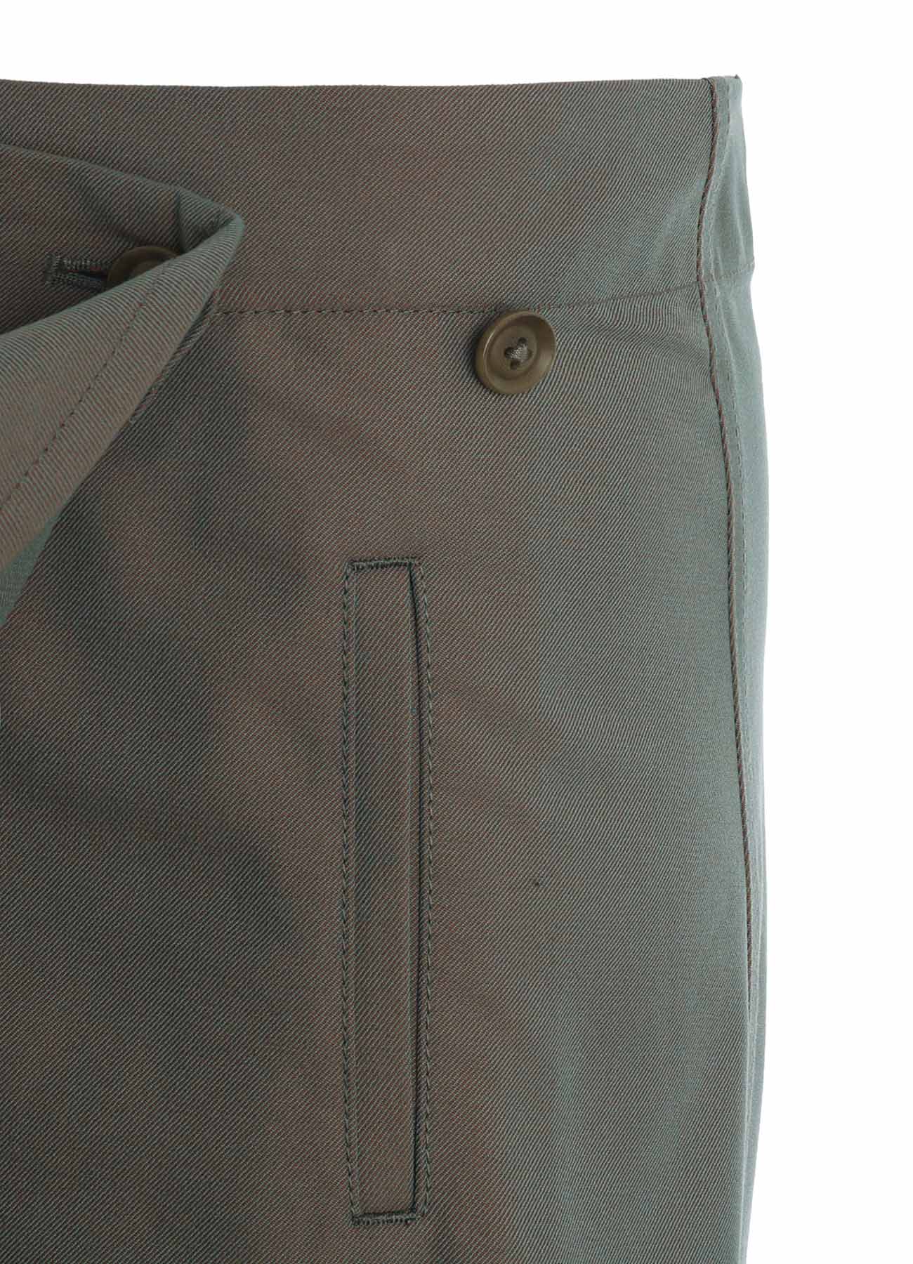 PE/RY REFLECTIVE TWILL WRAP SKIRT – THE SHOP YOHJI YAMAMOTO
