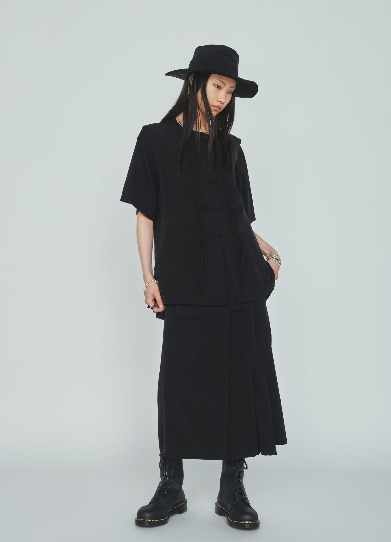 CREPE de CHINE WRAP SKIRT – THE SHOP YOHJI YAMAMOTO