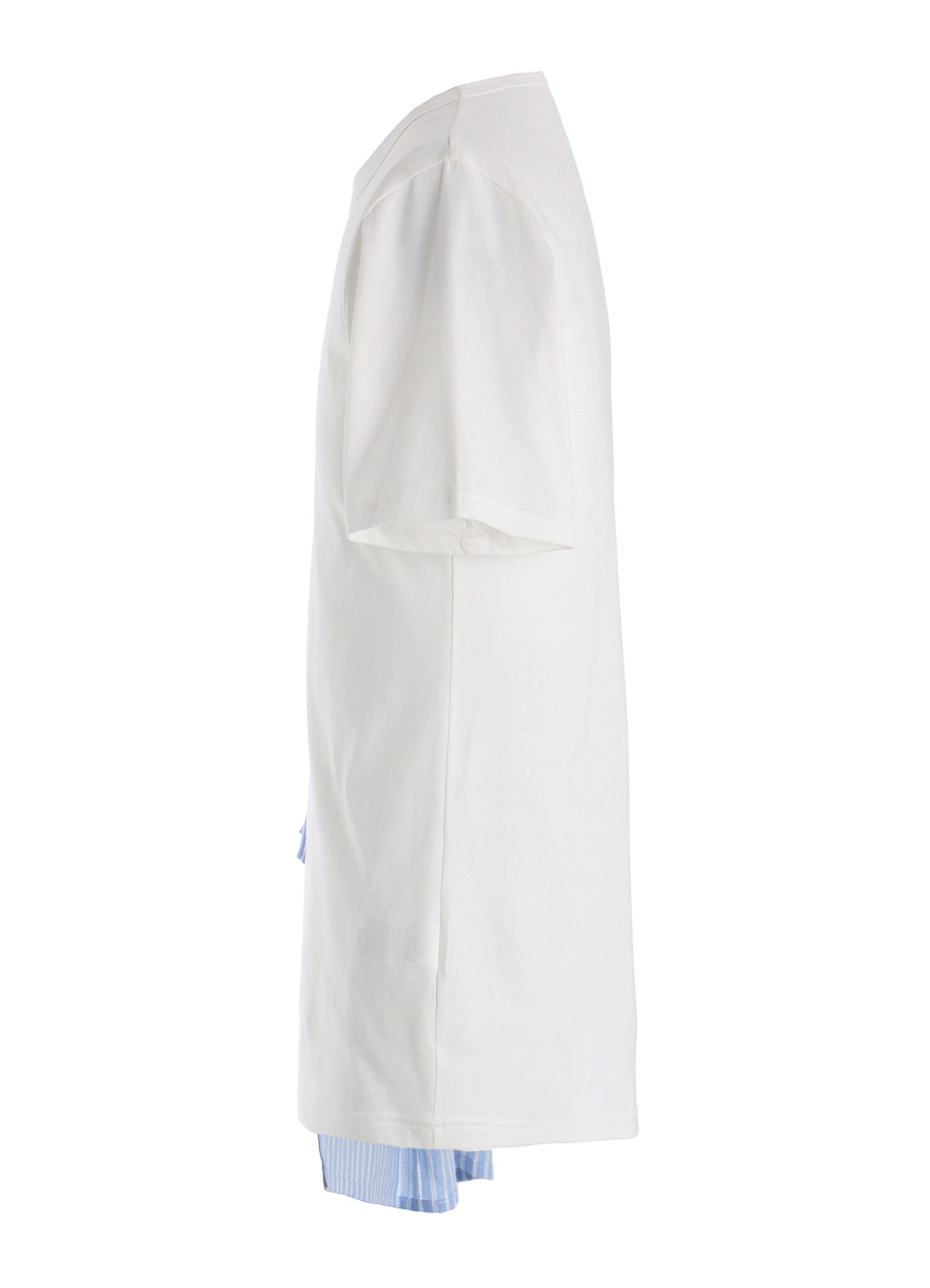 30/COTTON JERSEY WAIST DRAPE POCKET T-SHIRT