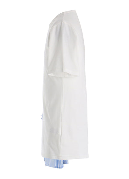 30/COTTON JERSEY WAIST DRAPE POCKET T-SHIRT