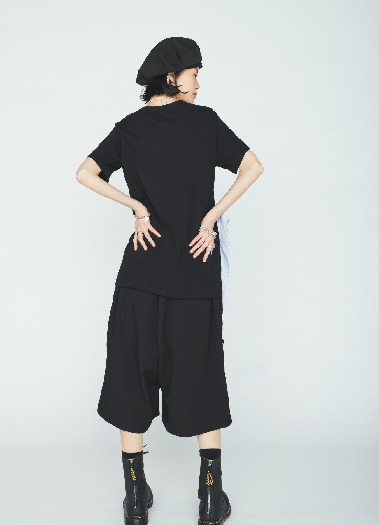 30/COTTON JERSEY WAIST DRAPE POCKET T-SHIRT – THE SHOP YOHJI YAMAMOTO
