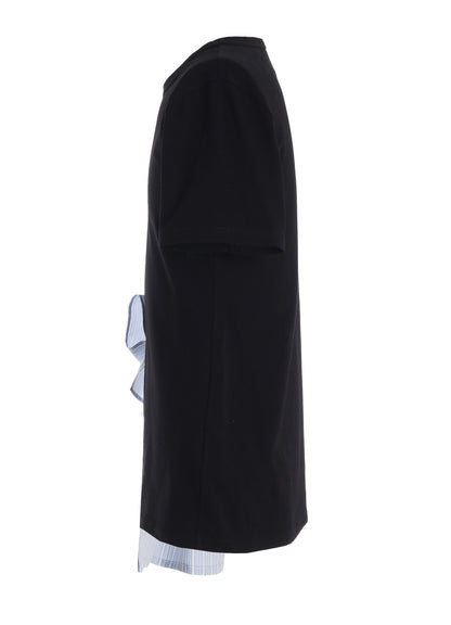 30/COTTON JERSEY WAIST DRAPE POCKET T-SHIRT