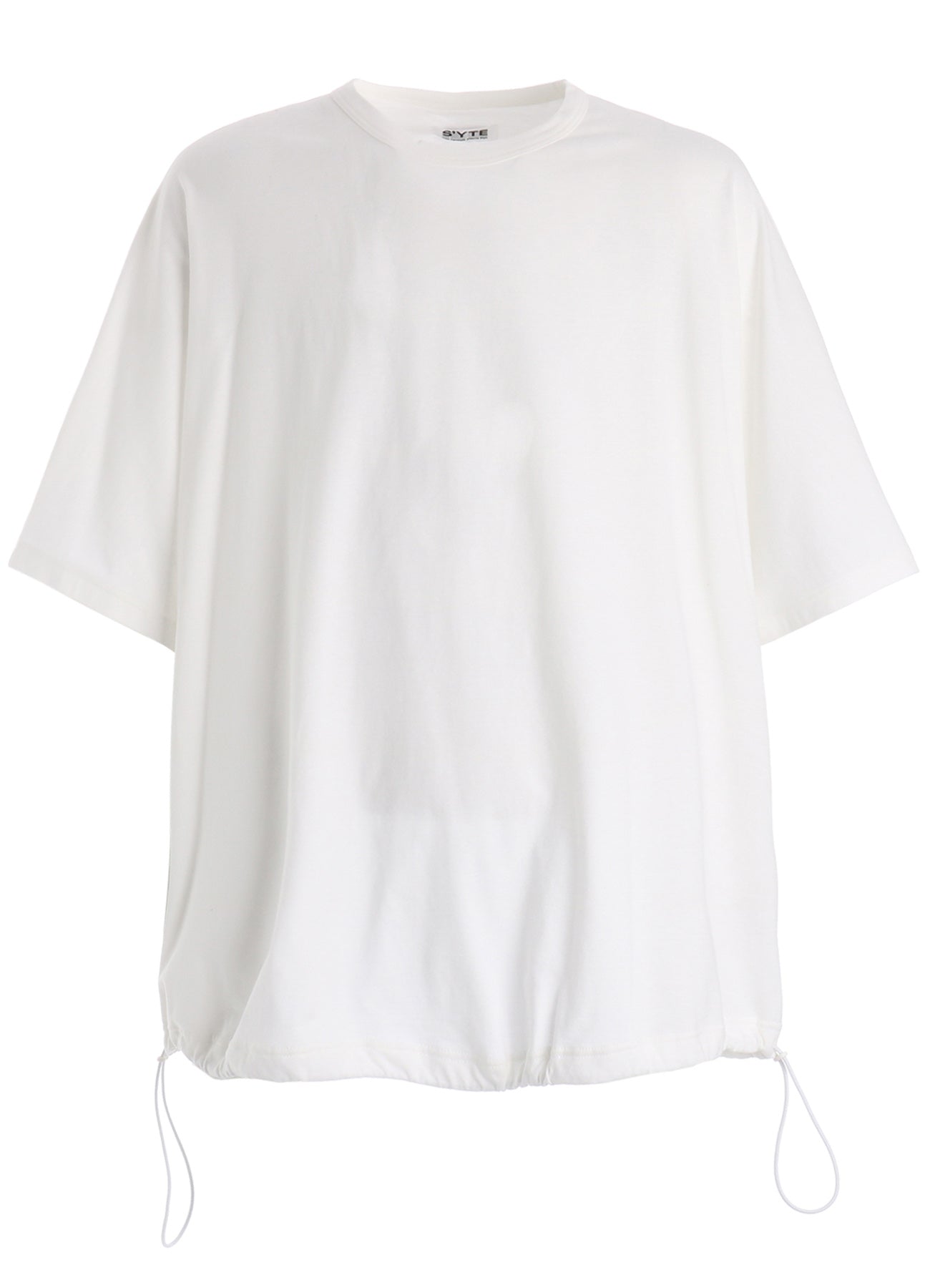 30/COTTON JERSEY ELASTIC HEM T-SHIRT