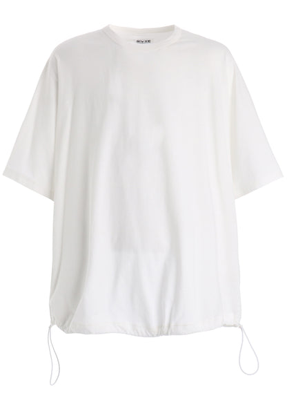 30/COTTON JERSEY ELASTIC HEM T-SHIRT
