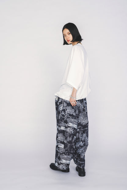 30/COTTON JERSEY ELASTIC HEM T-SHIRT