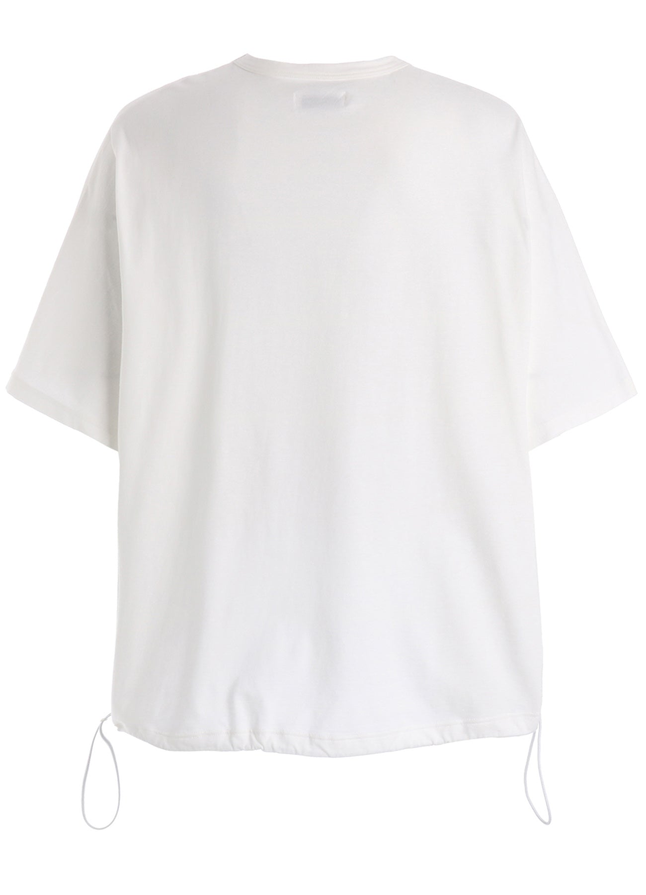 30/COTTON JERSEY ELASTIC HEM T-SHIRT