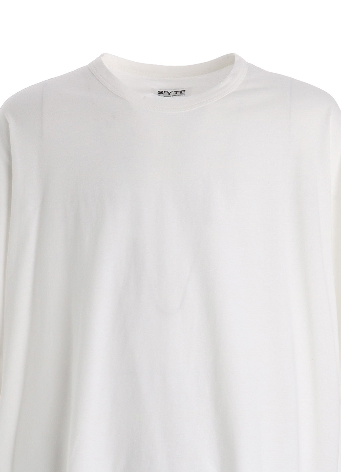 30/COTTON JERSEY ELASTIC HEM T-SHIRT