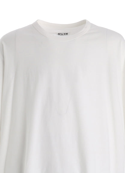 30/COTTON JERSEY ELASTIC HEM T-SHIRT