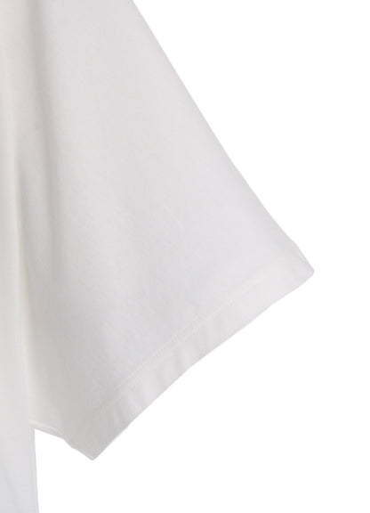 30/COTTON JERSEY ELASTIC HEM T-SHIRT