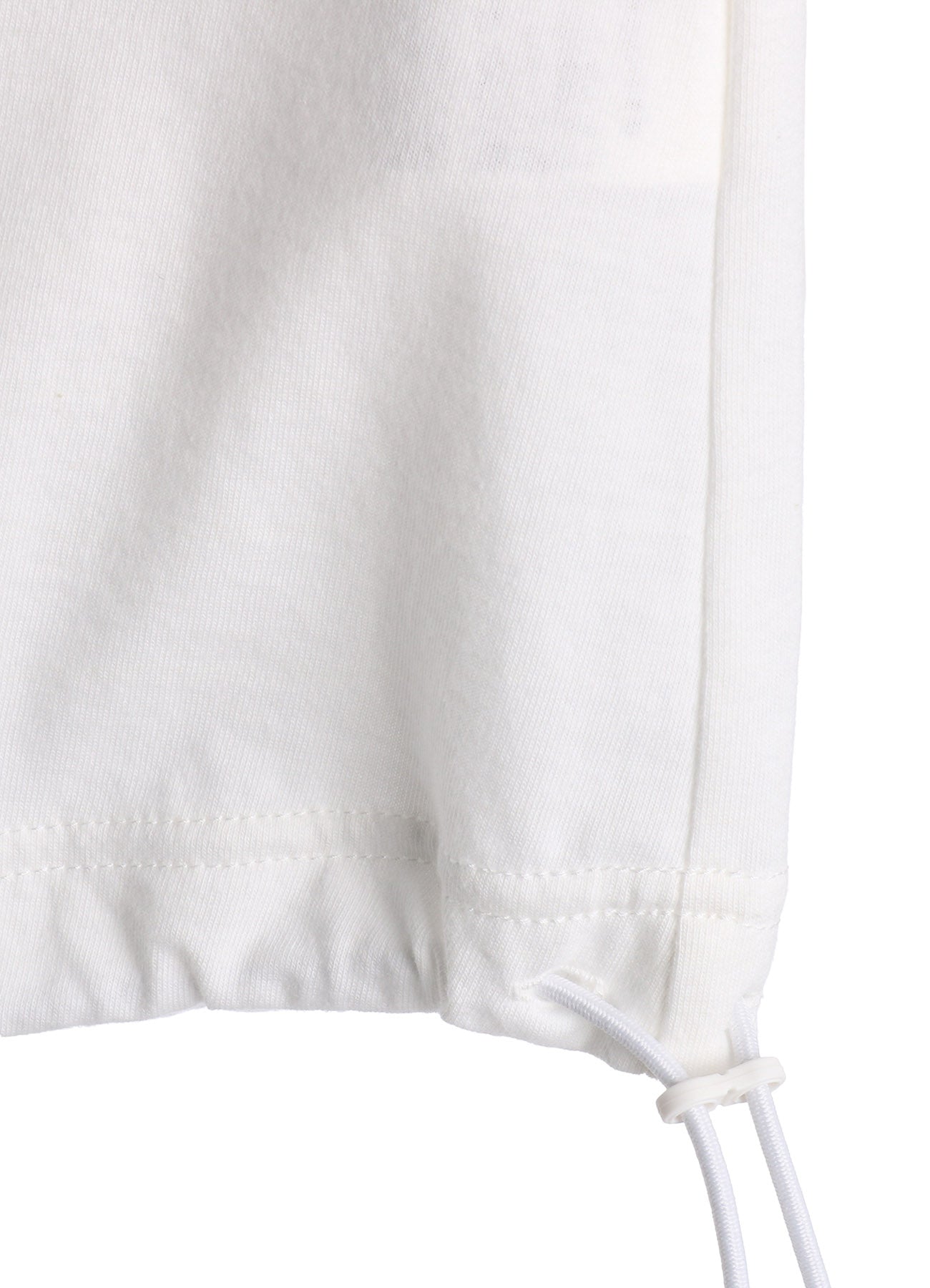 30/COTTON JERSEY ELASTIC HEM T-SHIRT