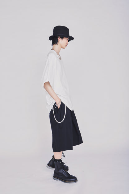 30/COTTON JERSEY ELASTIC HEM T-SHIRT