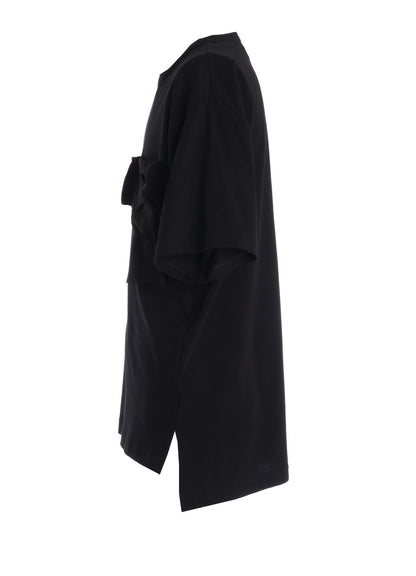 30/COTTON JERSEY DRAPE POCKET T-SHIRT