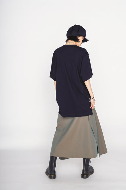 30/COTTON JERSEY DRAPE POCKET T-SHIRT