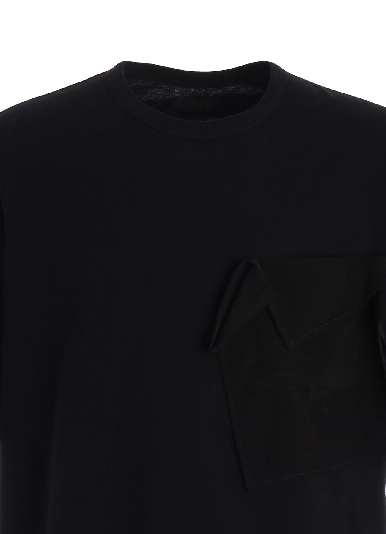 30/COTTON JERSEY DRAPE POCKET T-SHIRT