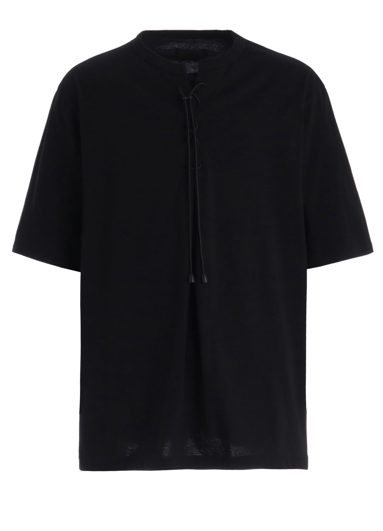 30/COTTON JERSEY LACE-UP T-SHIRT