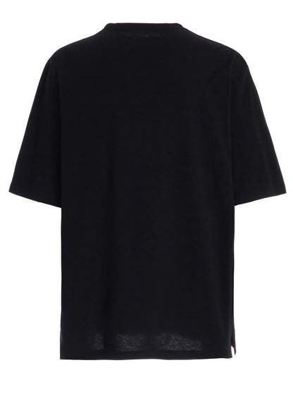 30/COTTON JERSEY LACE-UP T-SHIRT