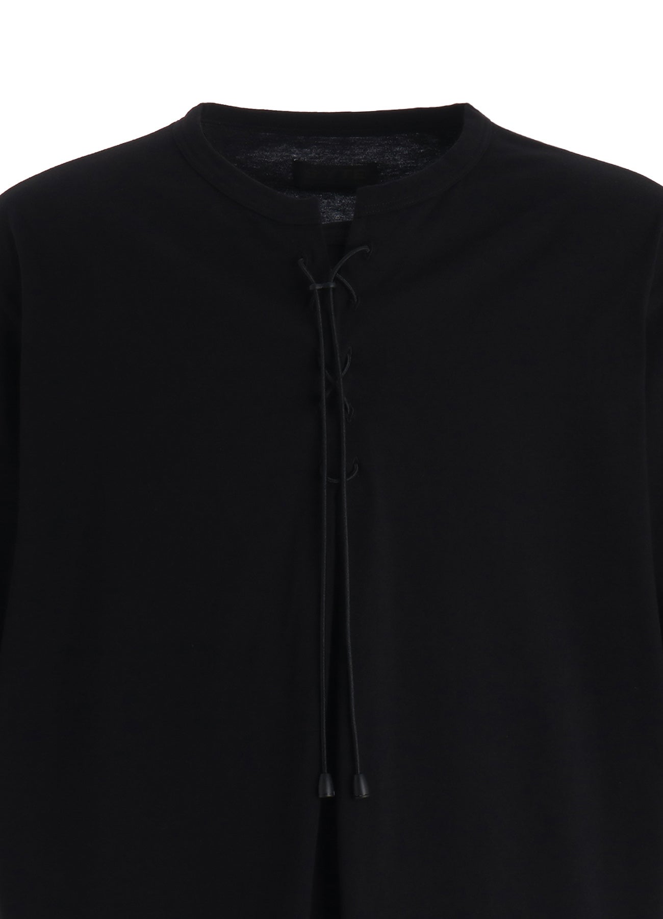 30/COTTON JERSEY LACE-UP T-SHIRT