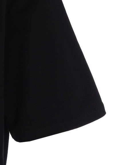 30/COTTON JERSEY LACE-UP T-SHIRT