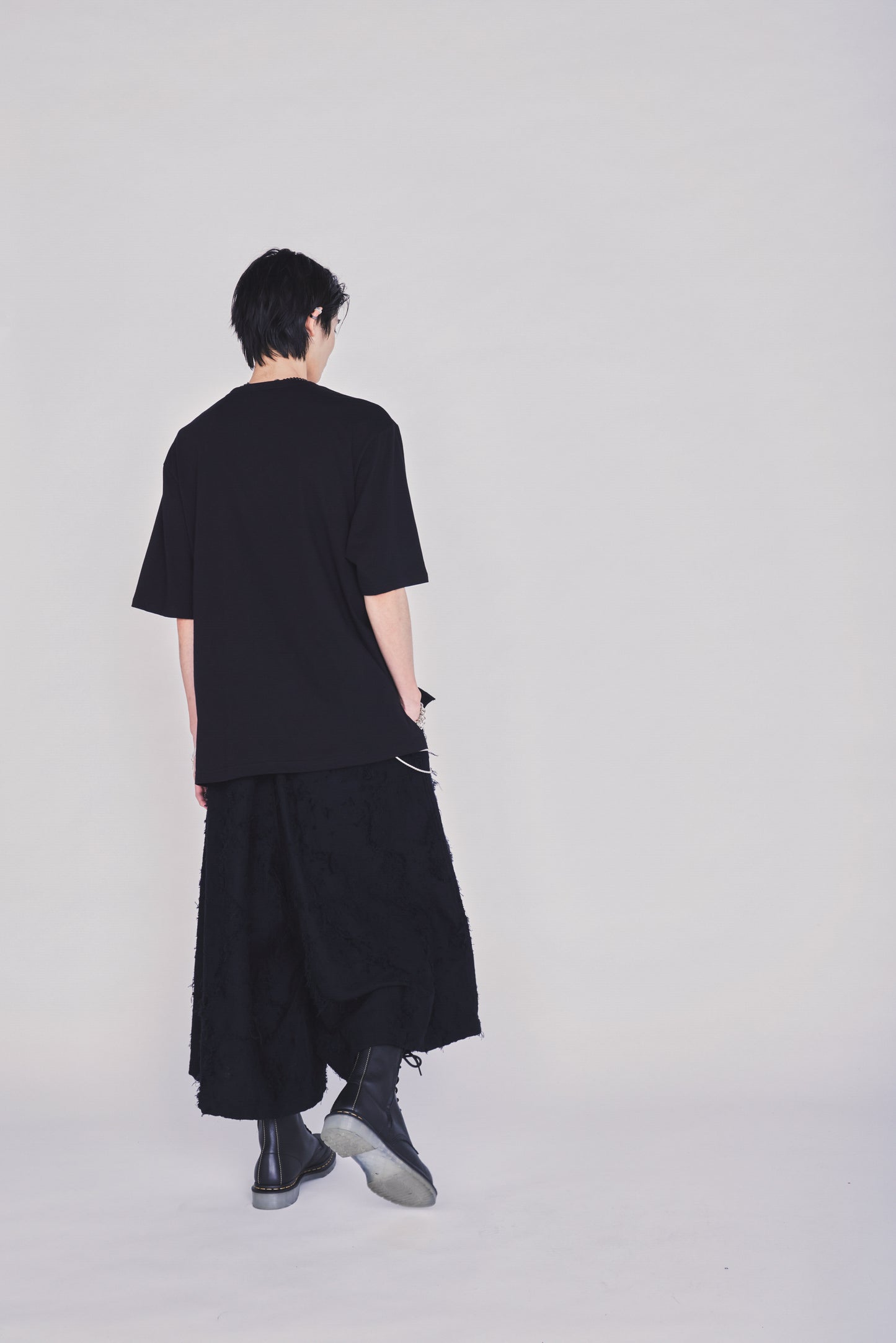 30/COTTON JERSEY LACE-UP T-SHIRT