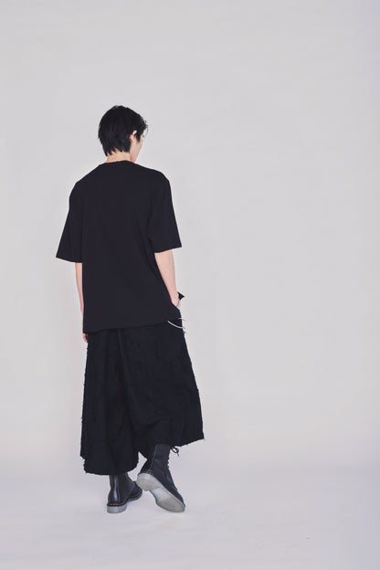 30/COTTON JERSEY LACE-UP T-SHIRT