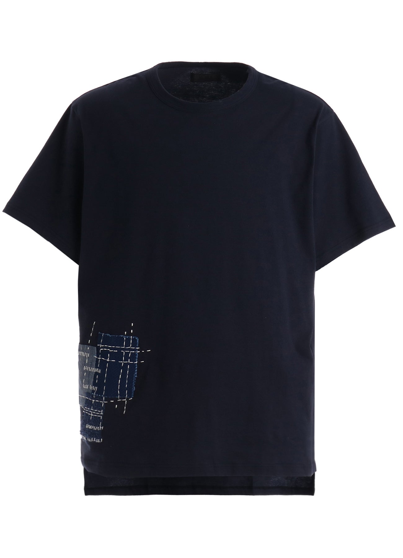 トップス 26ss EMBROIDERY T-SHIRT(BLACK) 1 30/COTTON JERSEY SASHIKO EMBROIDERY T-SHIRT – THE SHOP YOHJI YAMAMOTO