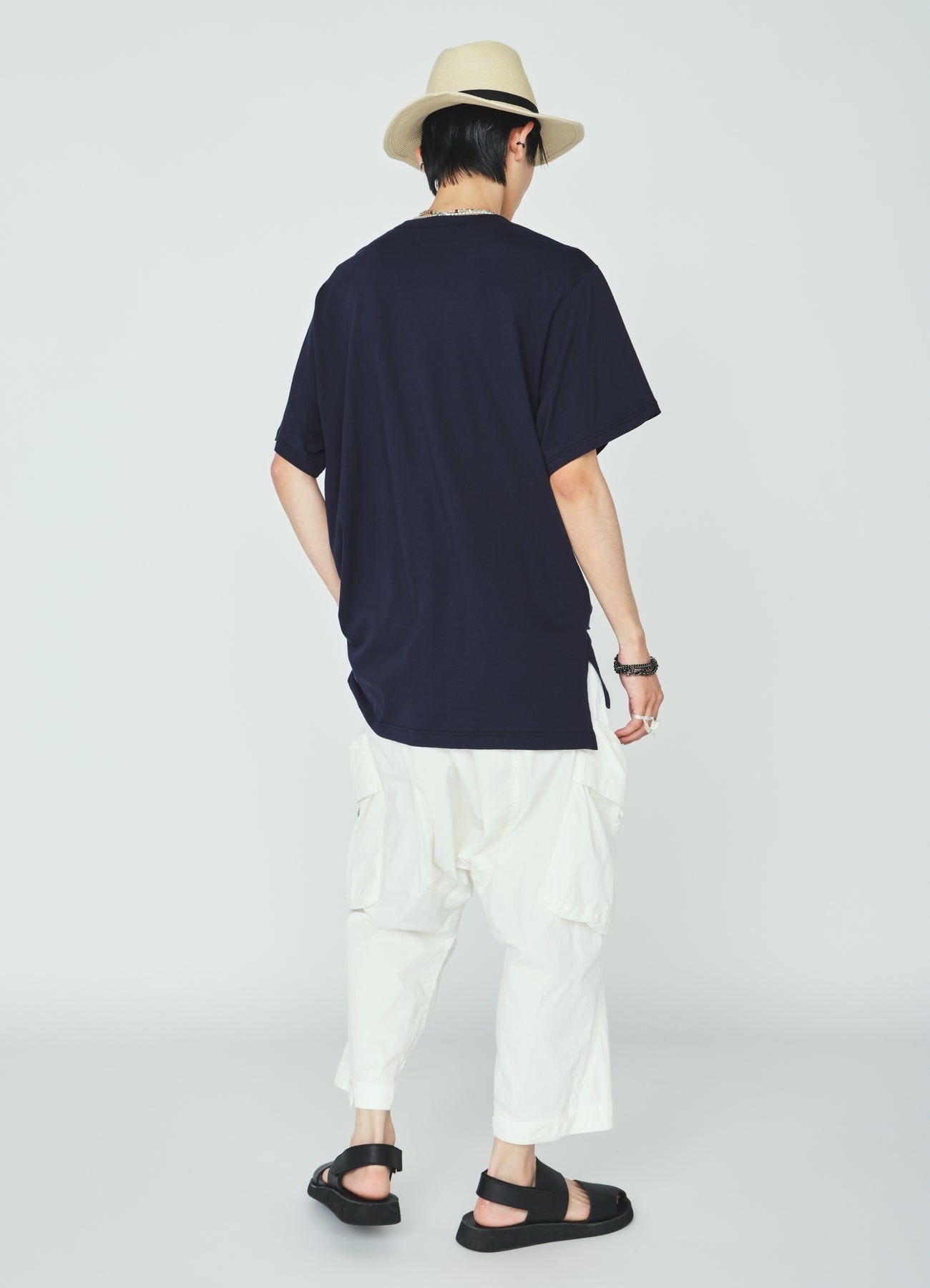 30/COTTON JERSEY SASHIKO EMBROIDERY T-SHIRT