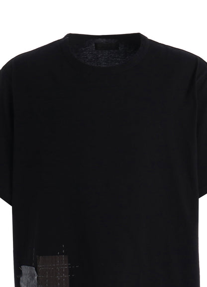 30/COTTON JERSEY SASHIKO EMBROIDERY T-SHIRT