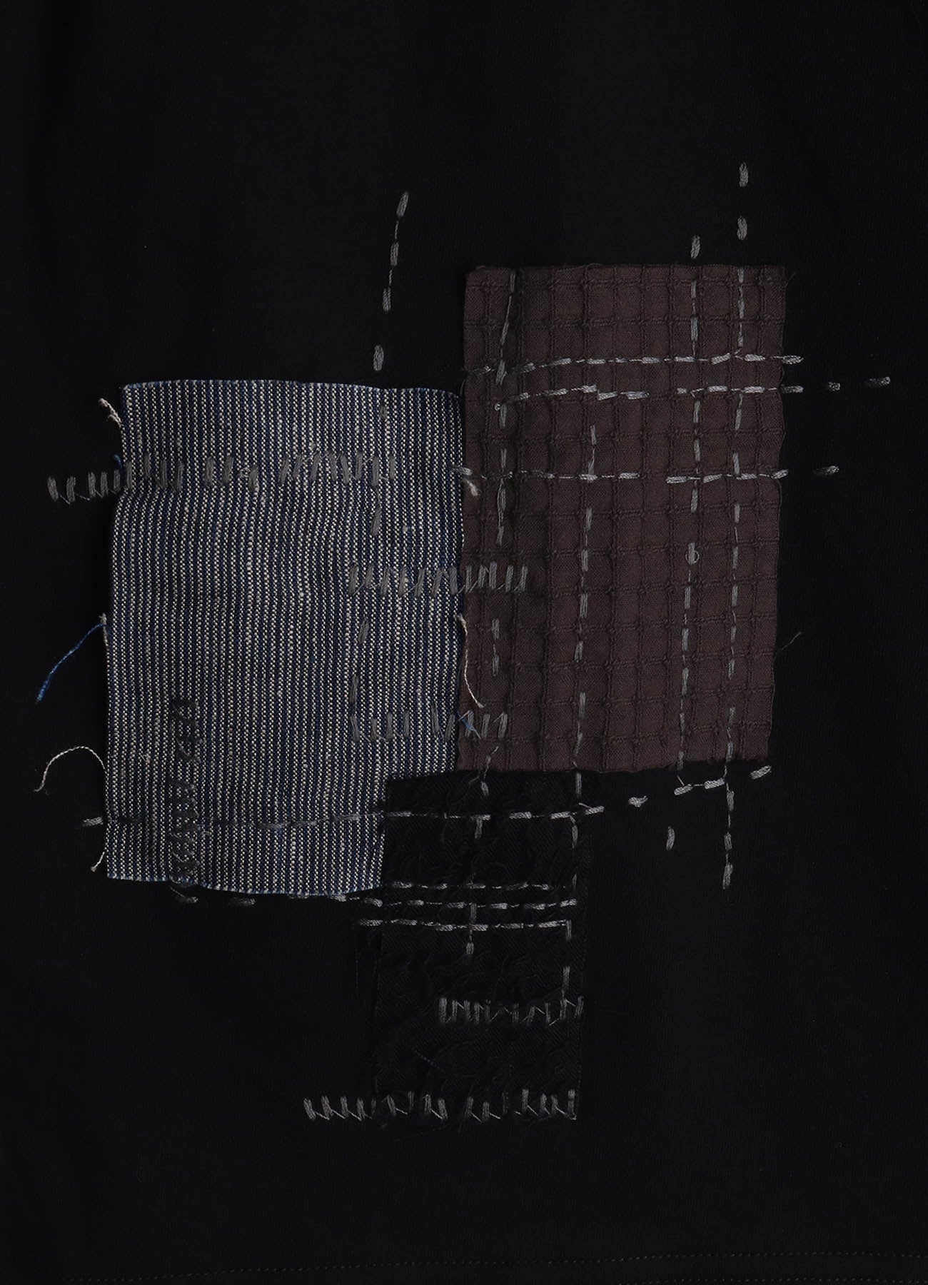 30/COTTON JERSEY SASHIKO EMBROIDERY T-SHIRT