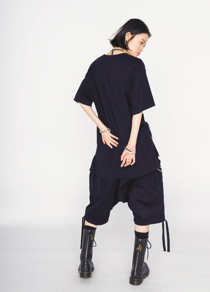 30/COTTON JERSEY SASHIKO EMBROIDERY T-SHIRT