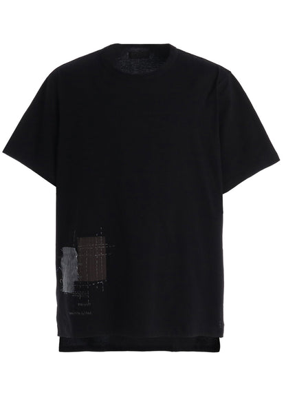 30/COTTON JERSEY SASHIKO EMBROIDERY T-SHIRT