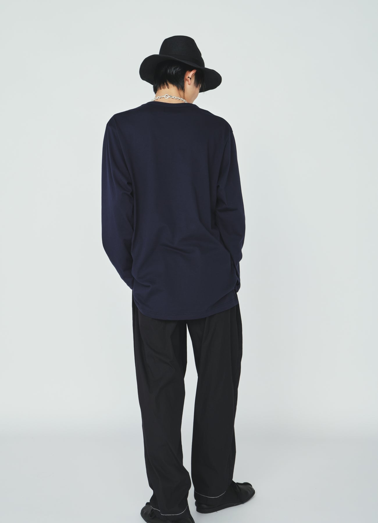 30/COTTON JERSEY SASHIKO EMBROIDERY LONG T-SHIRT – THE SHOP YOHJI