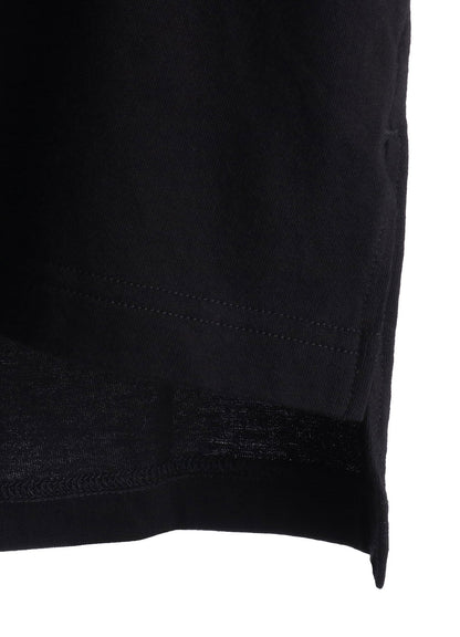 30/COTTON JERSEY SASHIKO EMBROIDERY LONG T-SHIRT