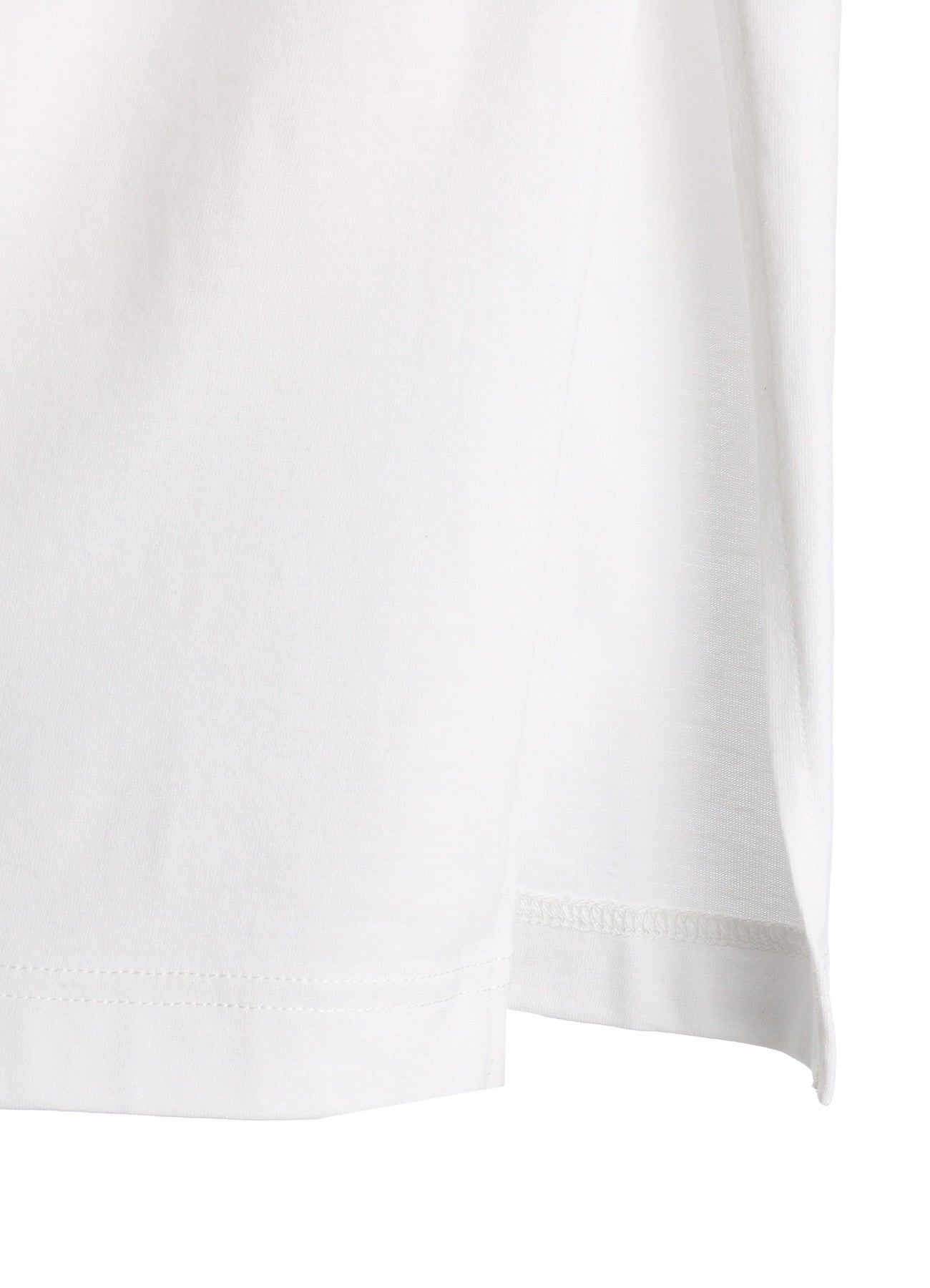 30/COTTON JERSEY ELASTIC DRAWSTRING GATHERED T-SHIRT