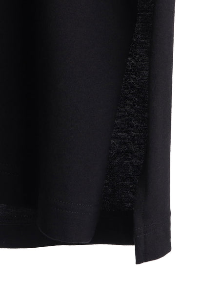 30/COTTON JERSEY ELASTIC DRAWSTRING GATHERED T-SHIRT