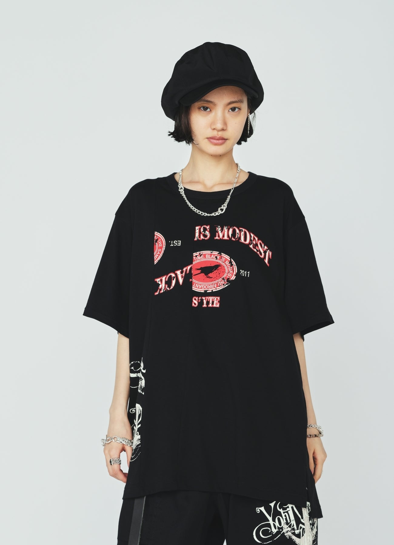30S COTTON JERSEY CROW AND ANCHOR PRINT T-SHIRT – THE SHOP YOHJI