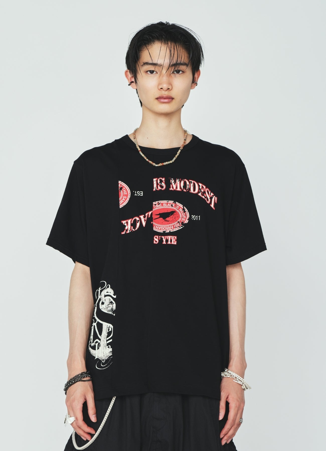 30S COTTON JERSEY CROW AND ANCHOR PRINT T-SHIRT – THE SHOP YOHJI