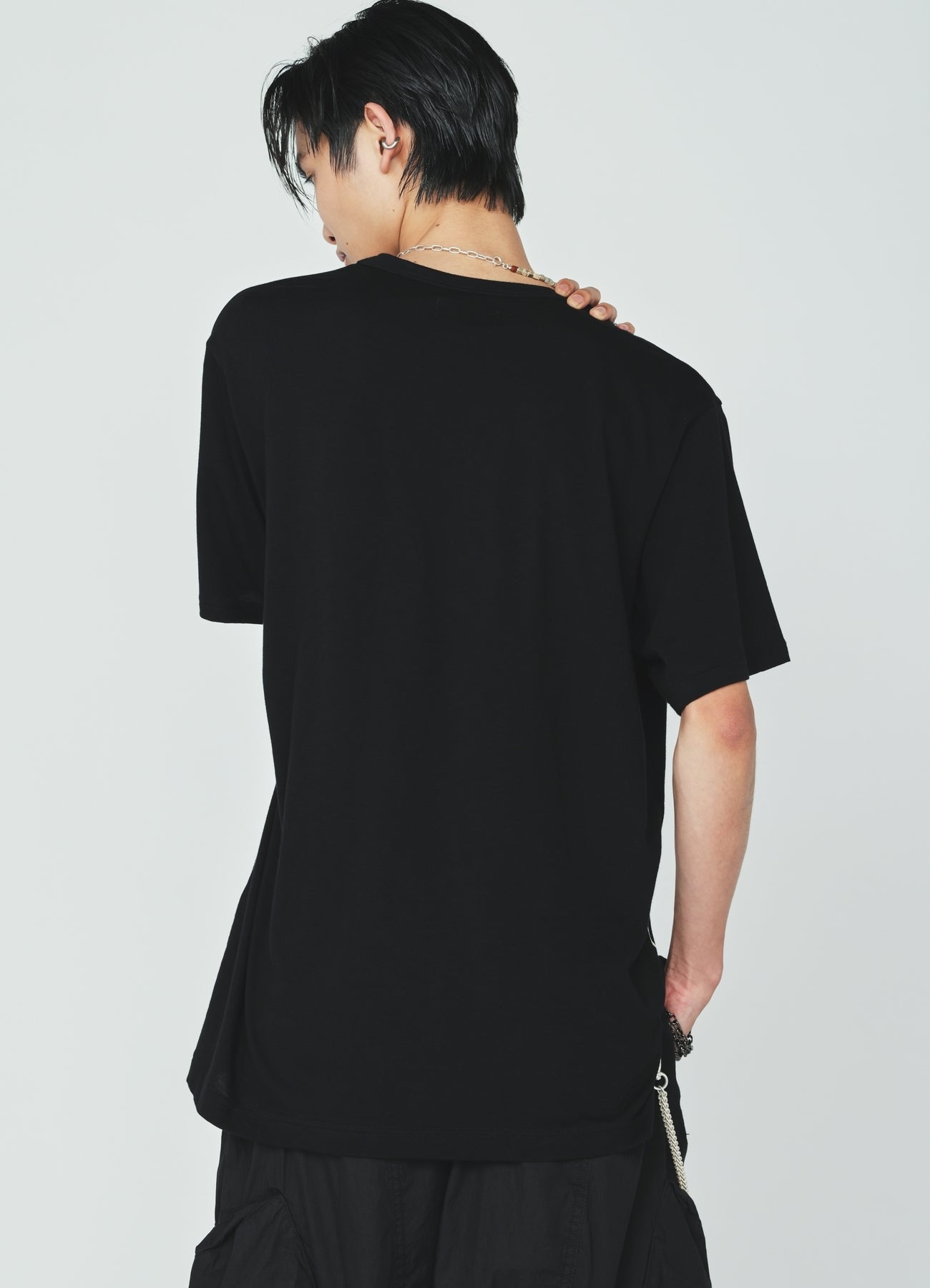 30S COTTON JERSEY CROW AND ANCHOR PRINT T-SHIRT