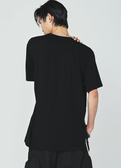 30S COTTON JERSEY CROW AND ANCHOR PRINT T-SHIRT