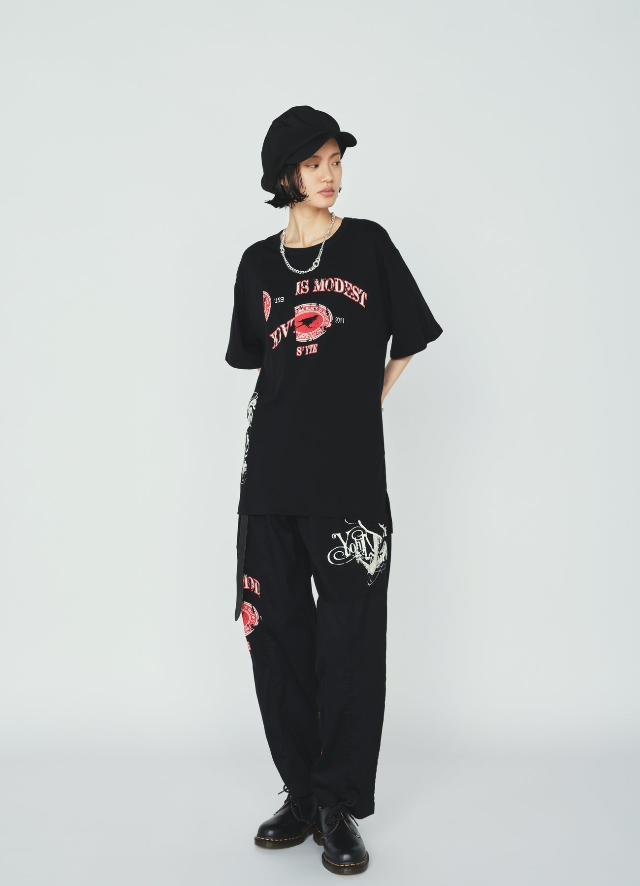 30S COTTON JERSEY CROW AND ANCHOR PRINT T-SHIRT – THE SHOP YOHJI