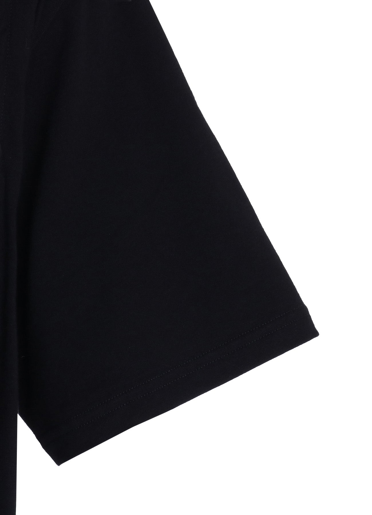 ASYMMETRY DESIGN LONG-SLEEVED T-SHIRT WITH SHEER JACQUARD FABRIC