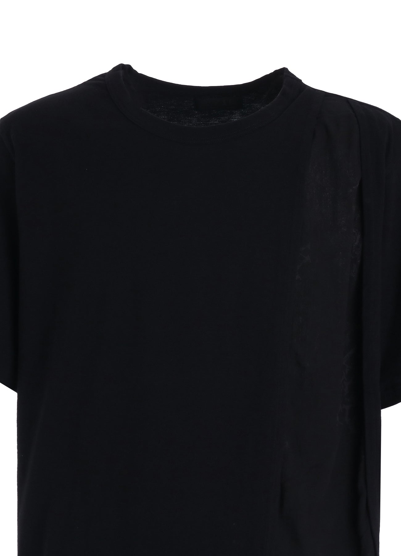 ASYMMETRY DESIGN LONG-SLEEVED T-SHIRT WITH SUN‑MOON PRINT FABRIC