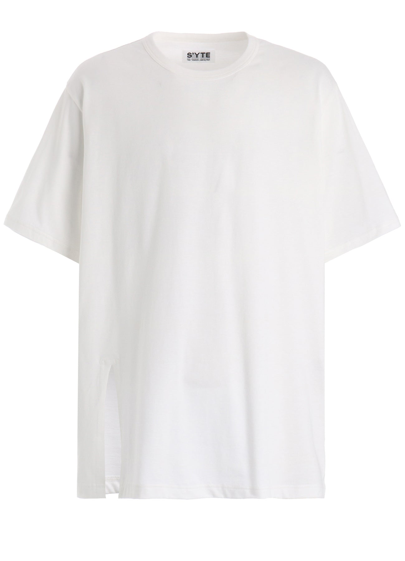 30/COTTON JERSEY FRONT SLIT T-SHIRT – THE SHOP YOHJI YAMAMOTO