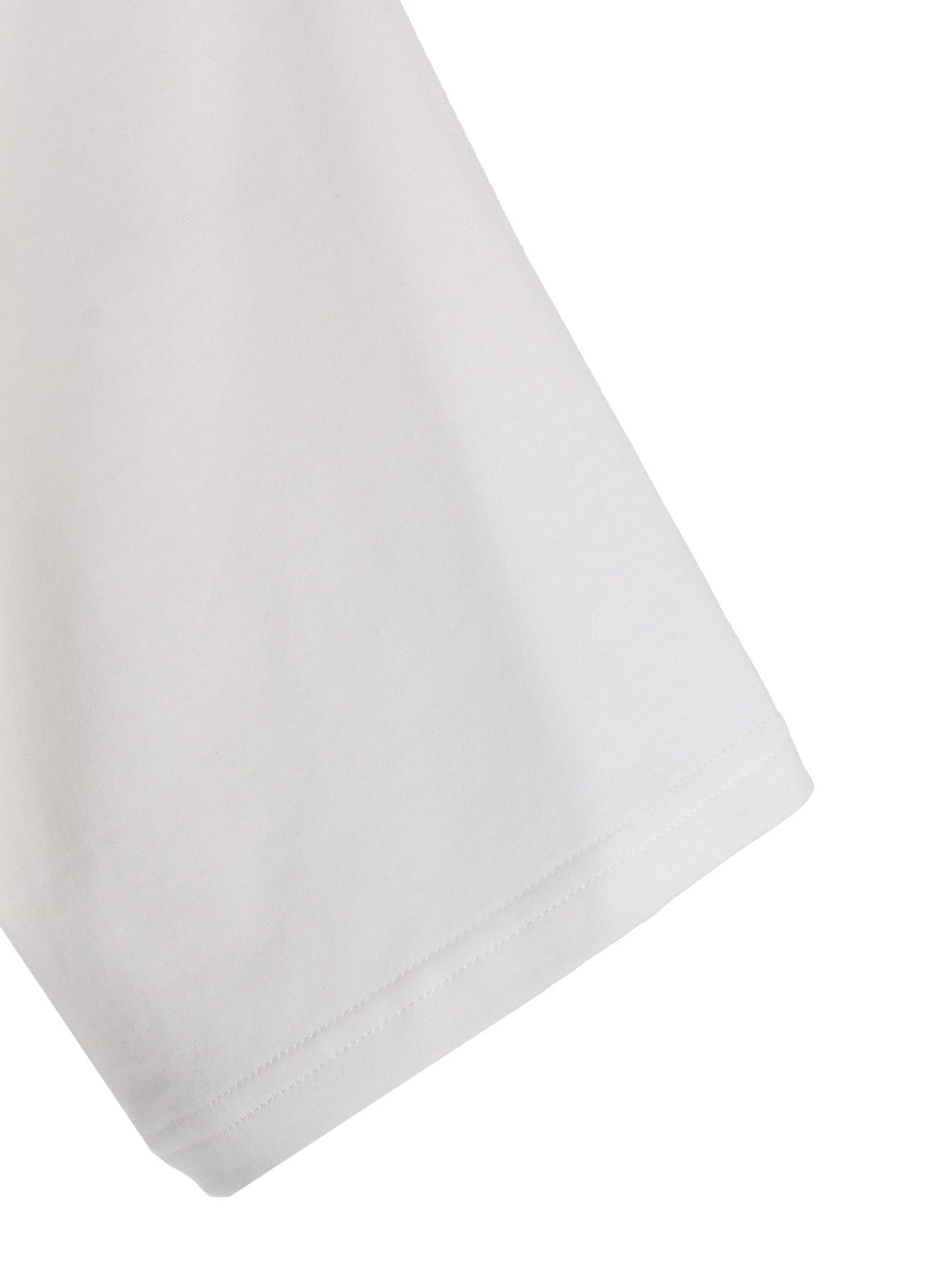 30/COTTON JERSEY FRONT SLIT T-SHIRT