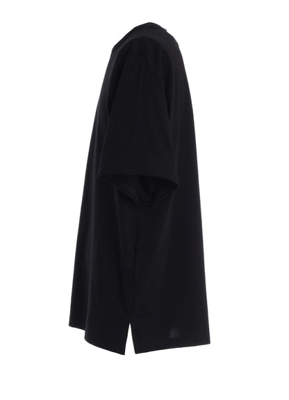 30/COTTON JERSEY FRONT SLIT T-SHIRT