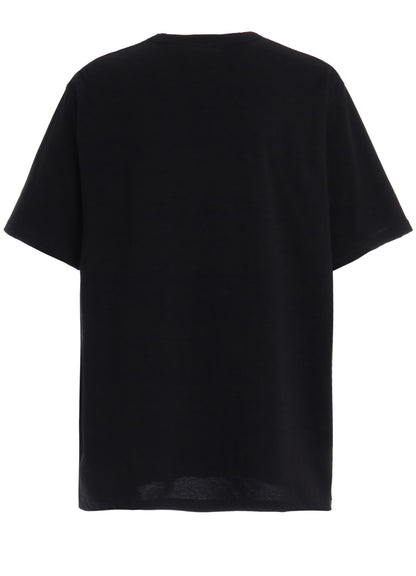 30/COTTON JERSEY FRONT SLIT T-SHIRT