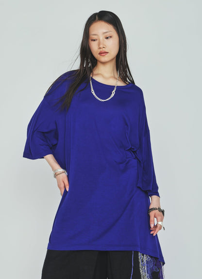 RAYON JERSEY DRAPE T-SHIRT