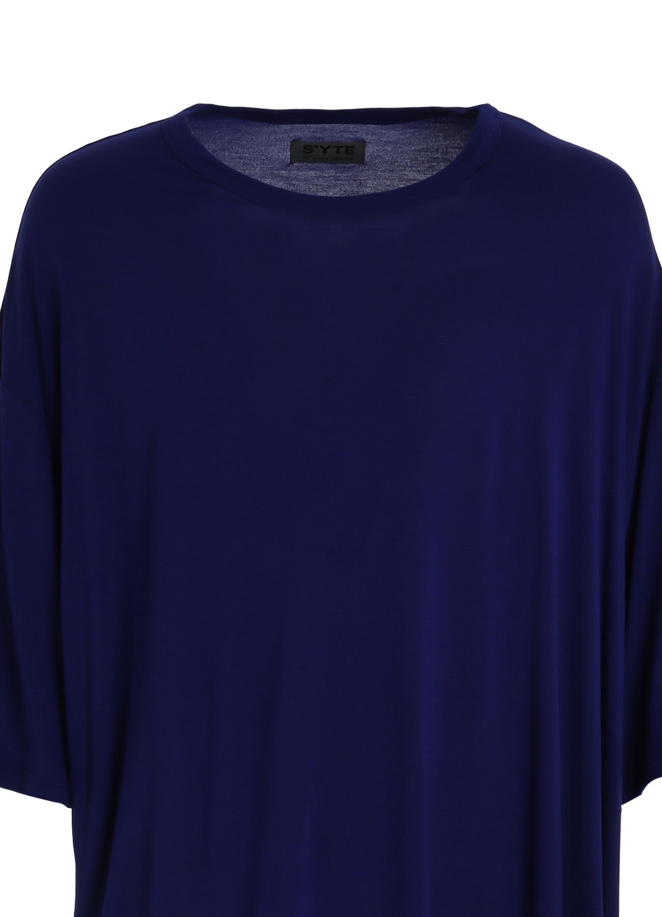 RAYON JERSEY DRAPE T-SHIRT