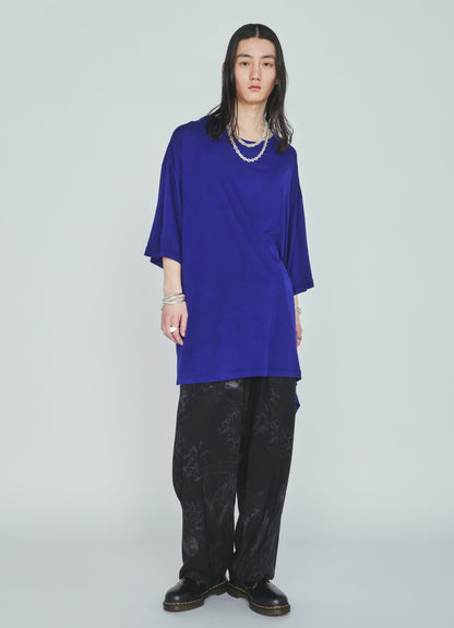 RAYON JERSEY DRAPE T-SHIRT